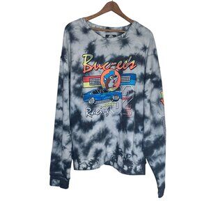 Buc-ee's‎ Women's Plus 2X Gray Tie Dye Racing Fall 2022 Pullover Cozy Sweatshirt